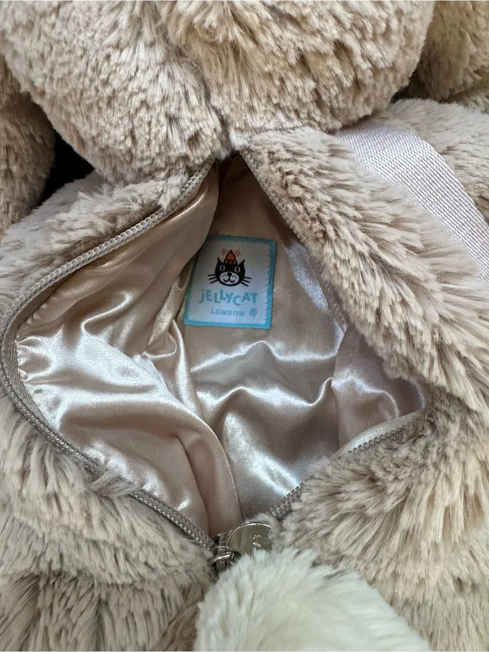 NWT Jellycat Beige Bashful Bunny Plush Backpack